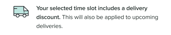 default shipping + discount