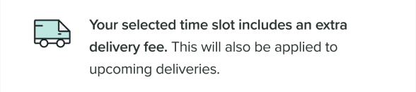 default shipping + surcharge