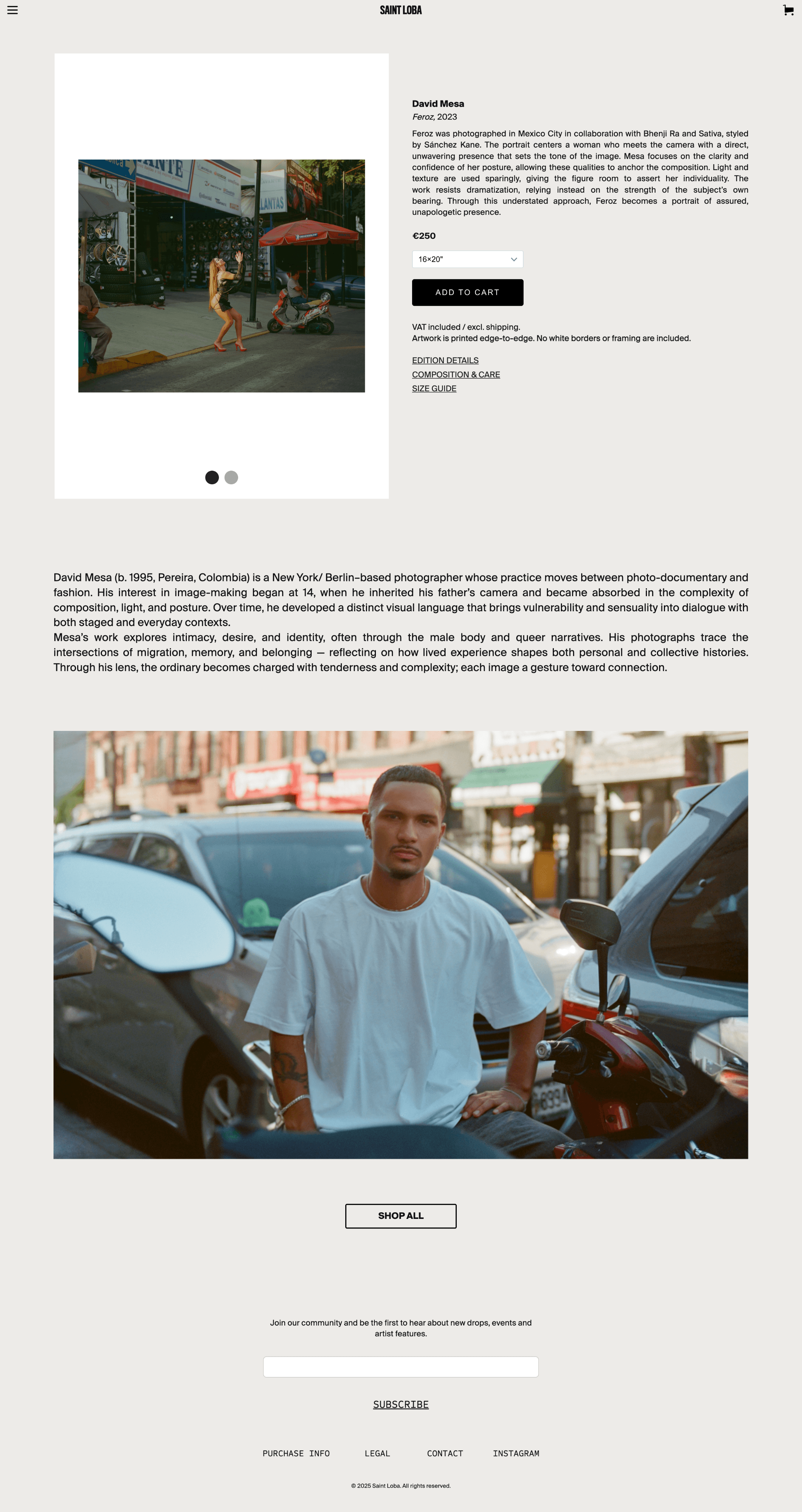 Saint Loba product page